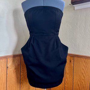 Divided by H&M Little Black Strapless Dress With Pockets